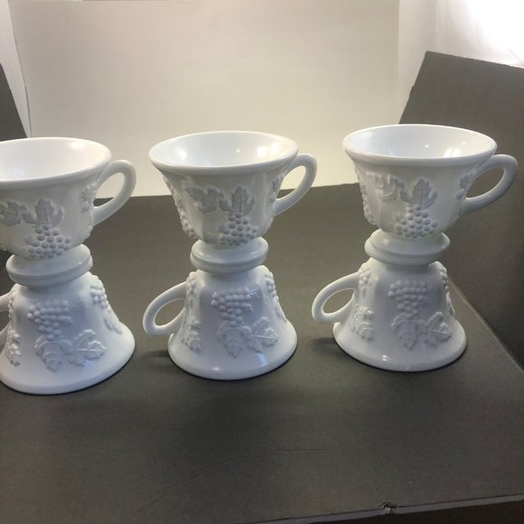 Milk Glass tea and coffee cups, high quality. - Picture 2 of 6